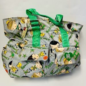 Harajuku Lovers Basket Ball Green Buckle Bag